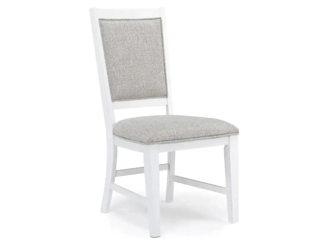 Mor Furniture Bay Creek Side Chair In Light Gray, V-Back