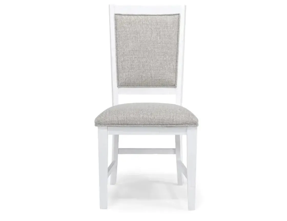 Mor Furniture Bay Creek Side Chair In Light Gray, V-Back