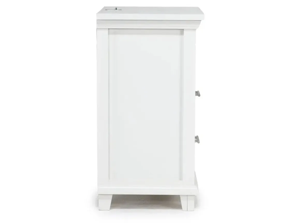 Mor Furniture Bella Bookshelf Nightstand In White