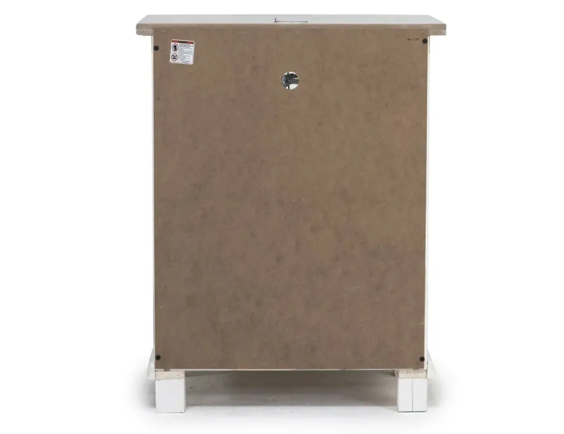 Mor Furniture Bella Bookshelf Nightstand In White
