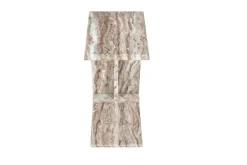Mor Furniture Bella Marble Accent C Table In Sand