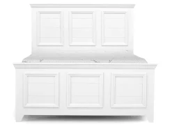 Mor Furniture Bella Panel Bed, Dresser, Mirror & Nightstand In White, Twin