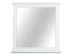 Mor Furniture Bella Panel Bed, Dresser, Mirror & Nightstand In White, Twin