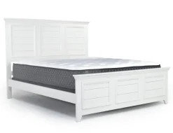 Mor Furniture Bella Panel Bed In White, Twin