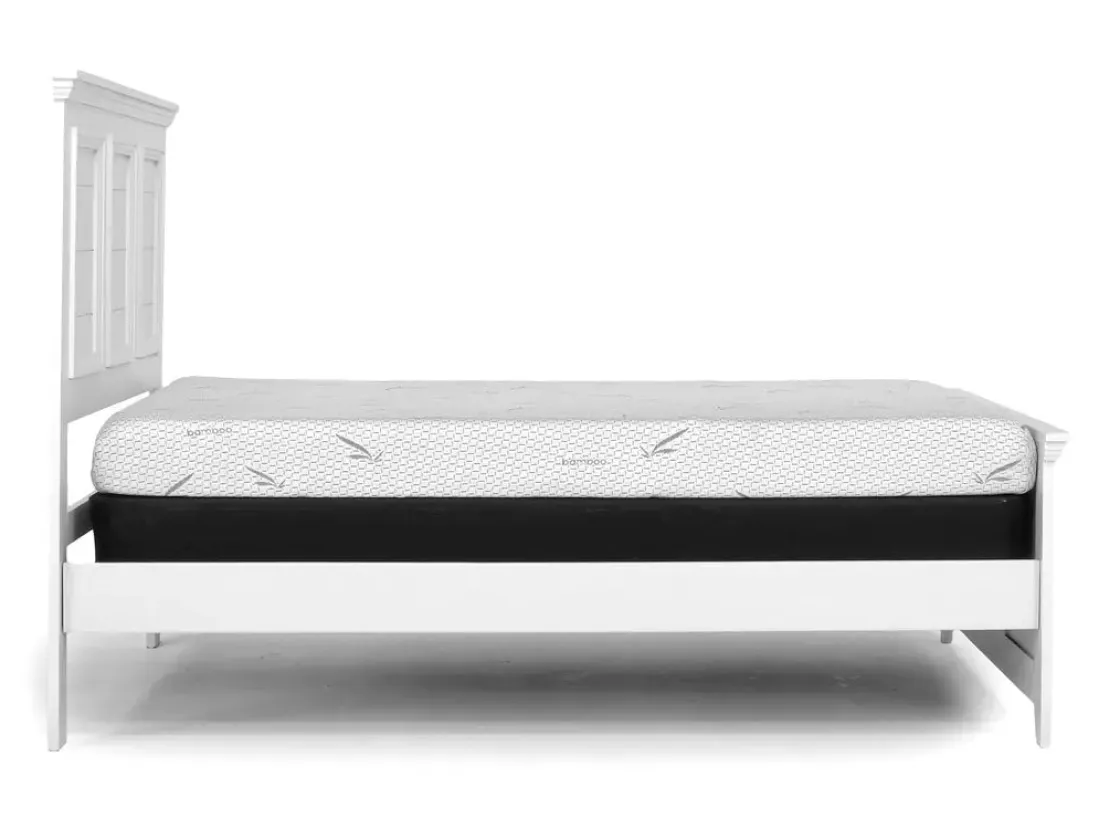 Mor Furniture Bella Panel Bed In White, Twin