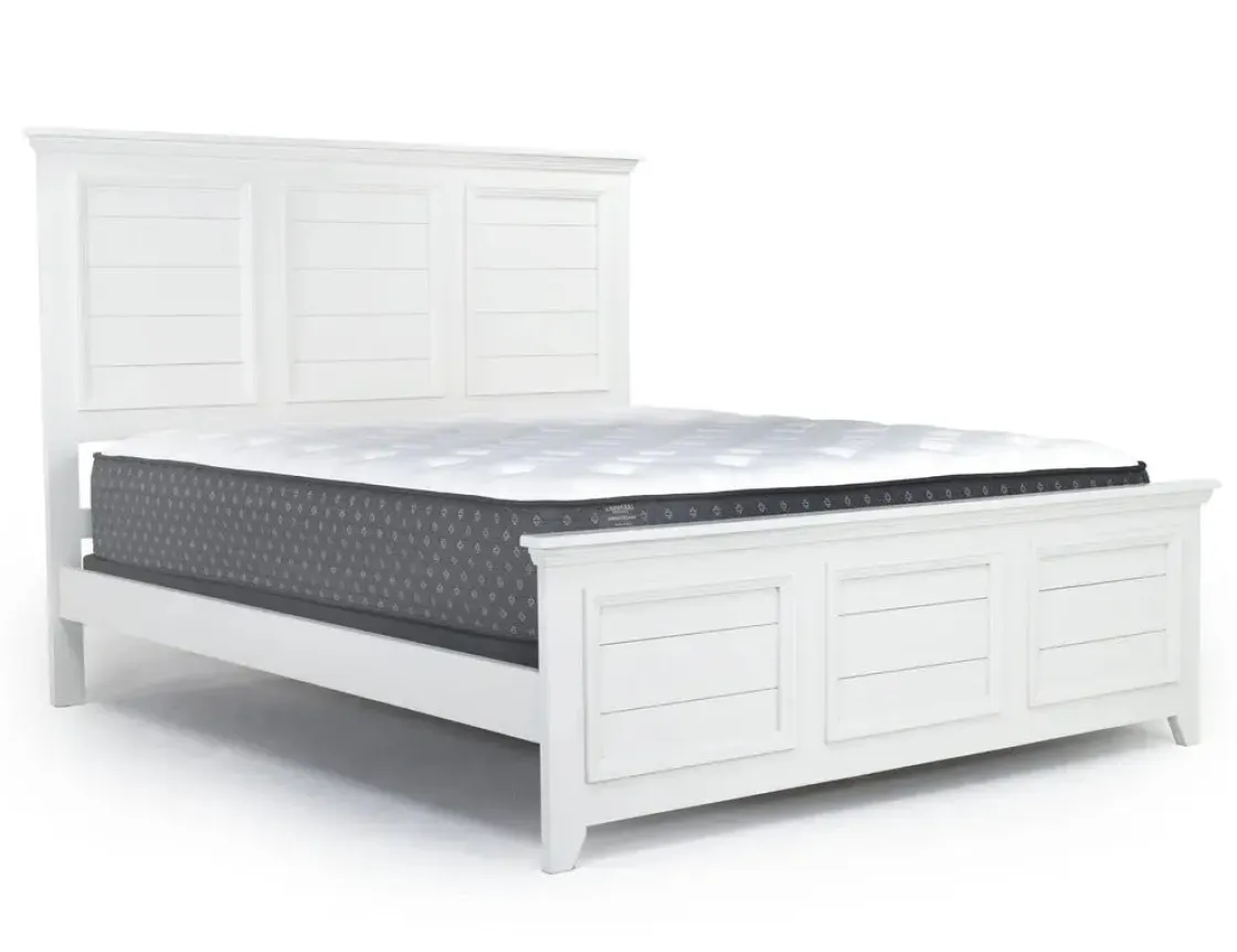 Mor Furniture Bella Panel Bed In White, Twin