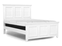 Mor Furniture Bella Panel Bed In White, Twin