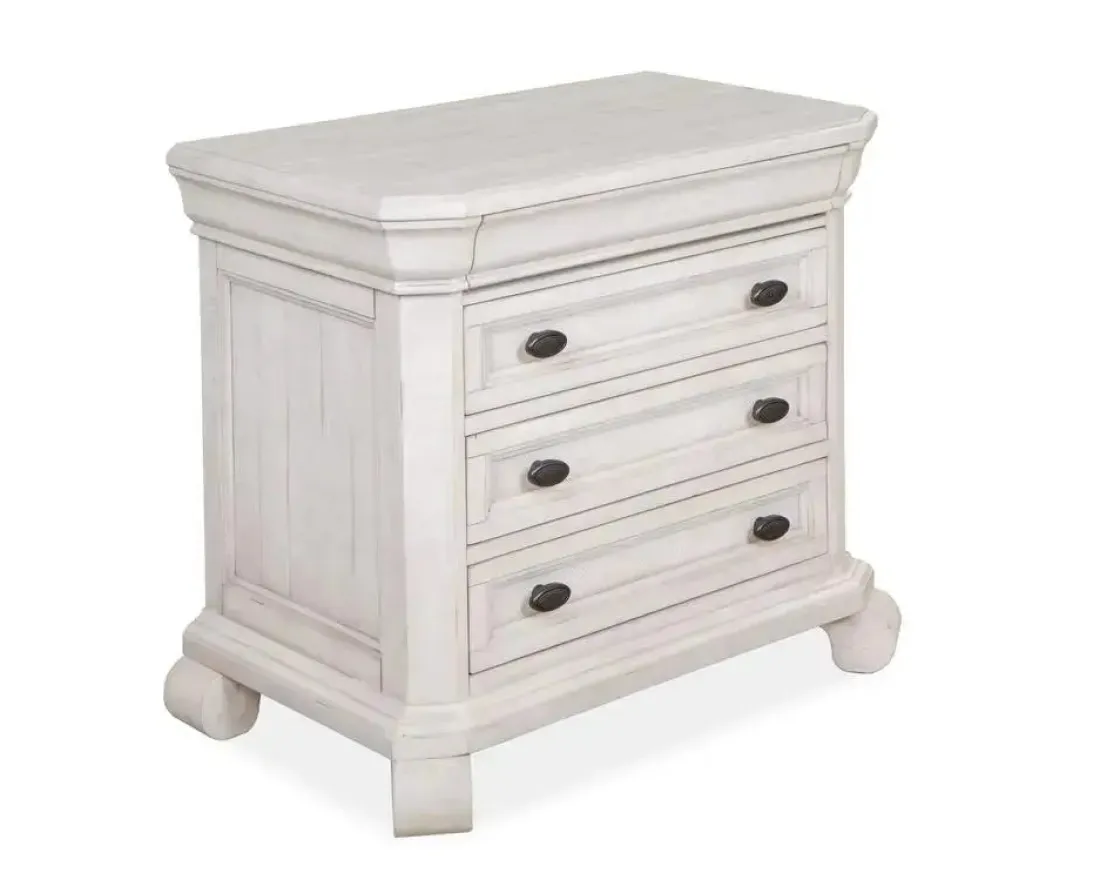 Mor Furniture Bellamy 4 Drawer Nightstand In Charcoal