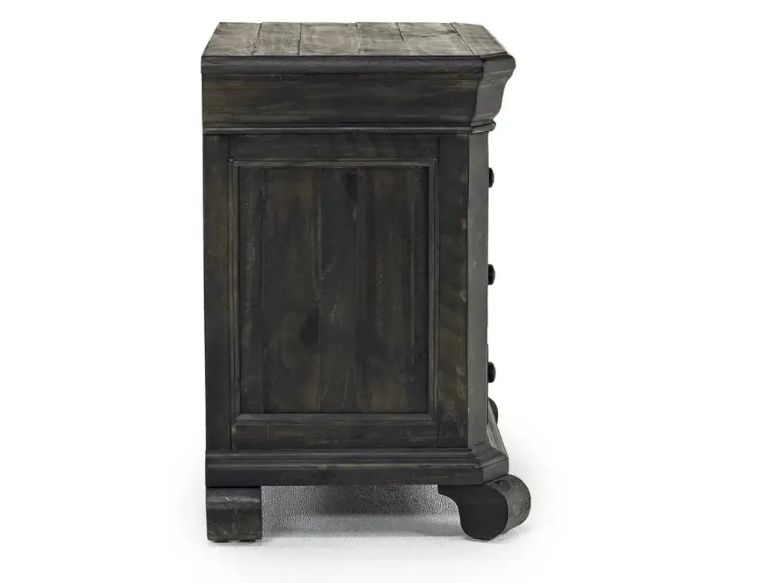 Mor Furniture Bellamy 4 Drawer Nightstand In Charcoal