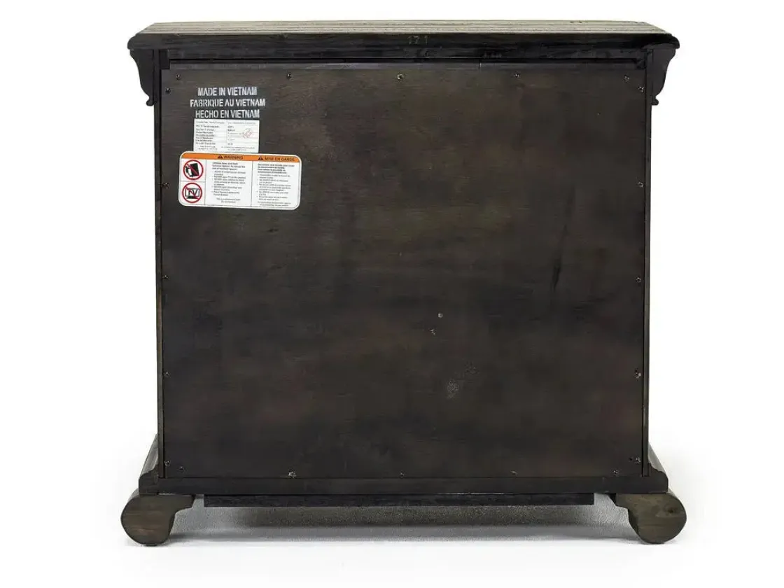 Mor Furniture Bellamy 4 Drawer Nightstand In Charcoal