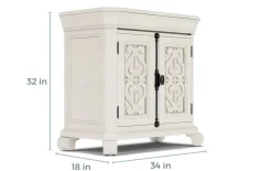 Mor Furniture Bellamy 4 Drawer Nightstand In Charcoal