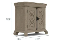 Mor Furniture Bellamy 4 Drawer Nightstand In Charcoal