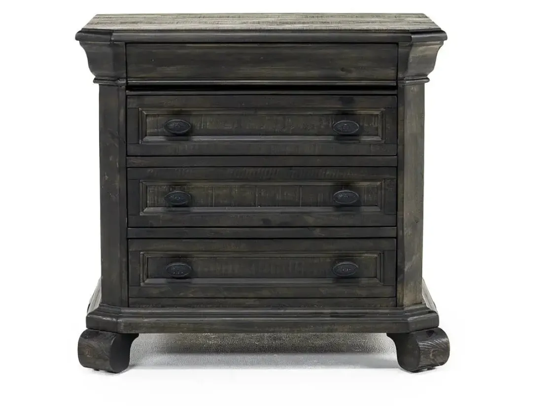 Mor Furniture Bellamy 4 Drawer Nightstand In Charcoal