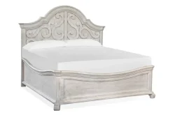 Mor Furniture Bellamy Arch Panel Bed In Charcoal, Eastern King
