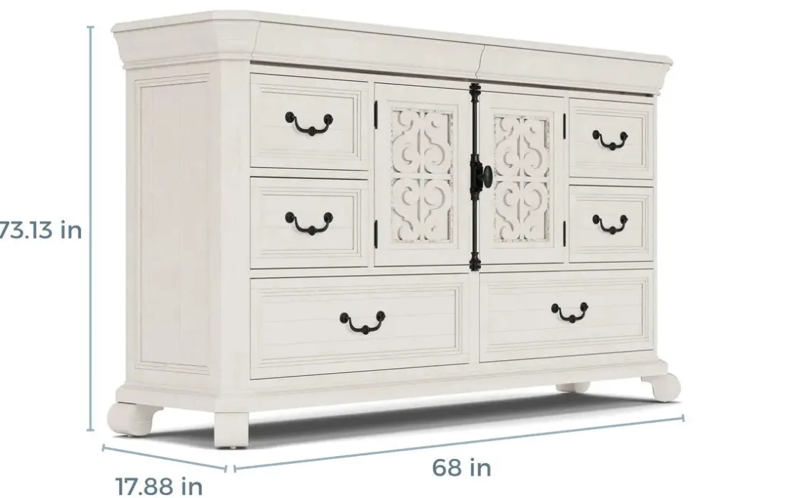 Mor Furniture Bellamy Dresser In White