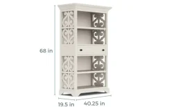 Mor Furniture Bellamy Office Bookcase In White