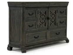 Mor Furniture Bellamy Sleigh Bed, Dresser, Mirror & 4 Drawer Nightstand In , Queen