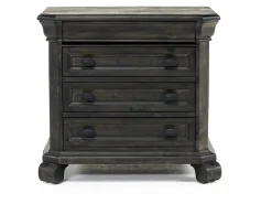 Mor Furniture Bellamy Sleigh Bed, Dresser, Mirror & 4 Drawer Nightstand In , Queen