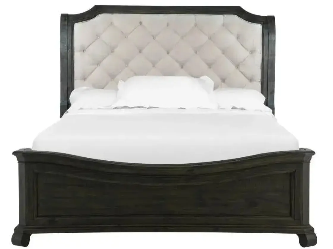 Mor Furniture Bellamy Sleigh Bed W/ Storage In White, Queen