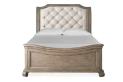 Mor Furniture Bellamy Sleigh Bed W/ Storage In White, Queen