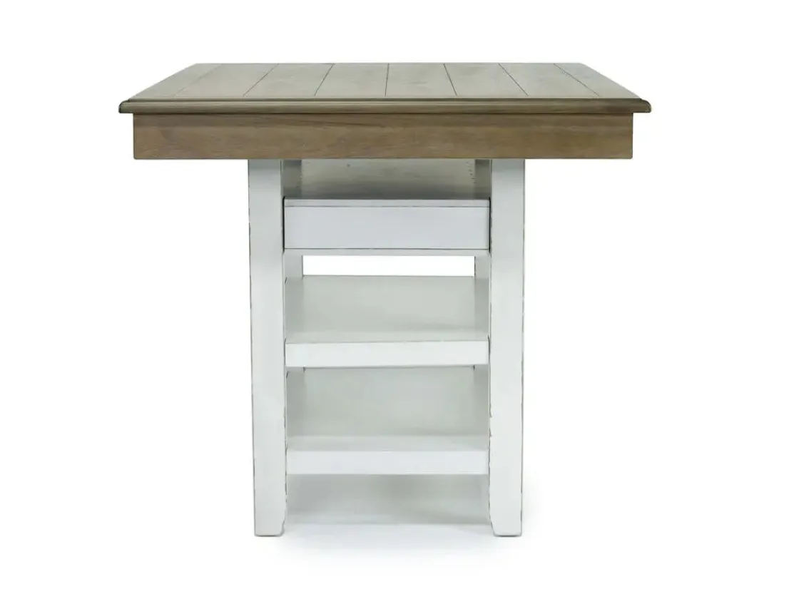 Mor Furniture Bellevue Counter Height Dining Table In Antique White