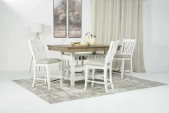 Mor Furniture Bellevue Counter Height Dining Table In Antique White