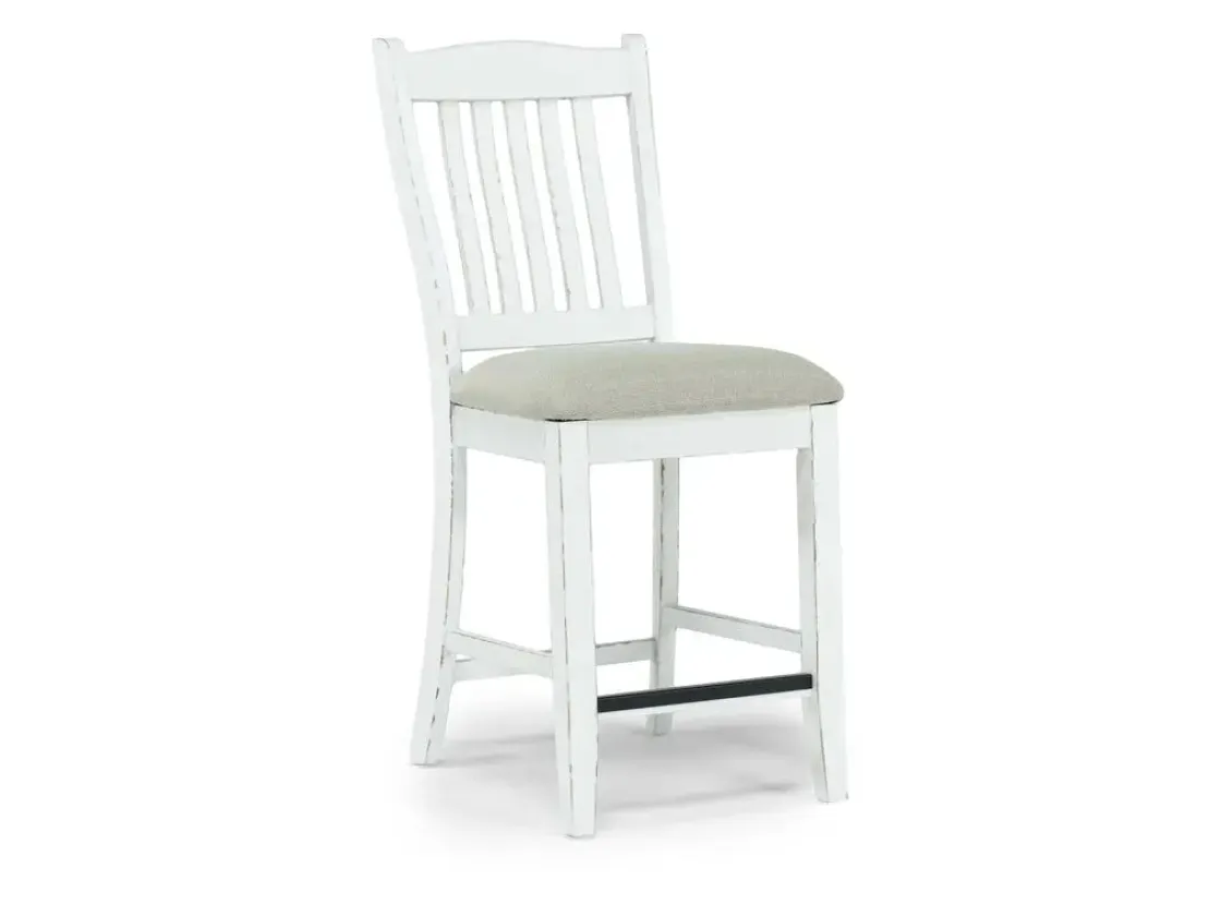 Mor Furniture Bellevue Counter Height Stool In Antique White