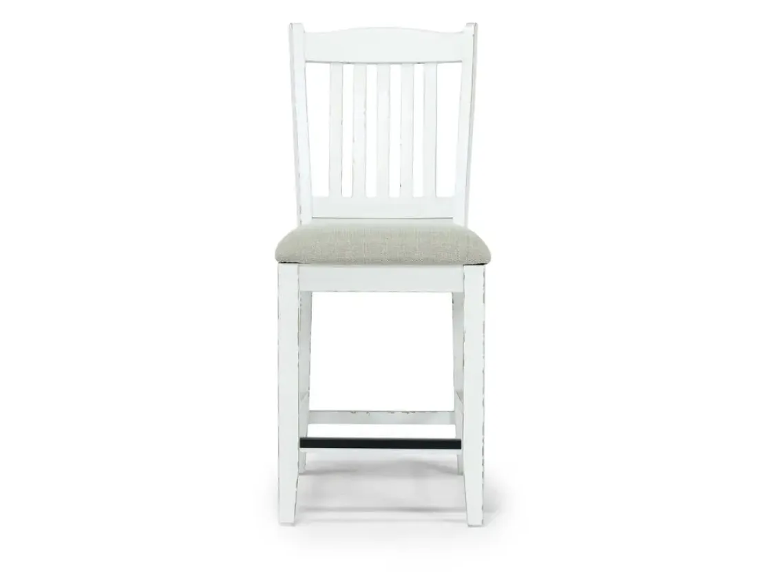 Mor Furniture Bellevue Counter Height Stool In Antique White