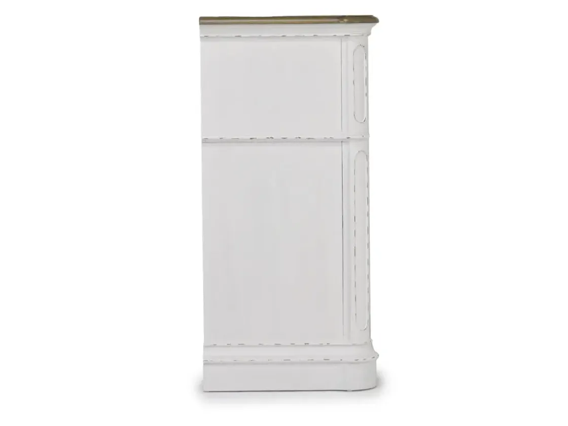 Mor Furniture Bellevue Dresser In Antique White & Walnut