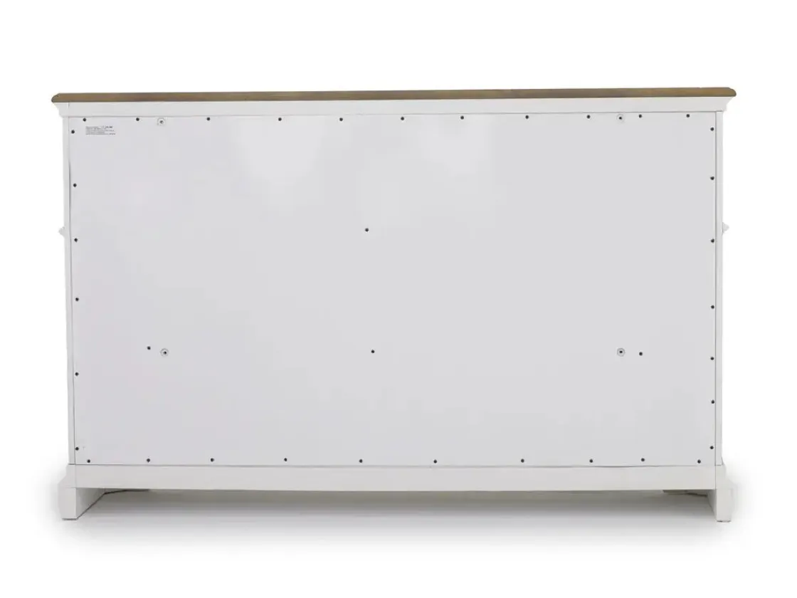 Mor Furniture Bellevue Dresser In Antique White & Walnut