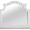 Mor Furniture Bellevue Mirror In Antique White/ Walnut
