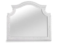 Mor Furniture Bellevue Mirror In Antique White/ Walnut