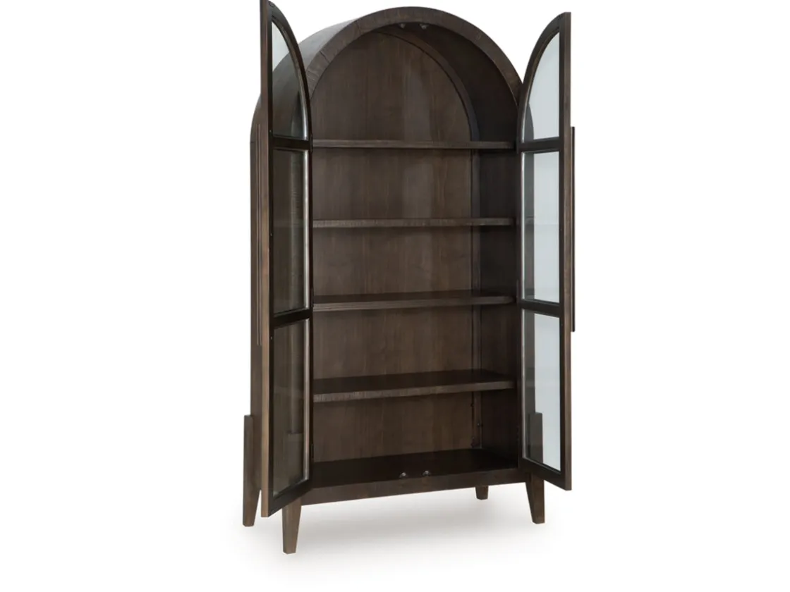 Mor Furniture Benhall Accent Cabinet In Dark Brown