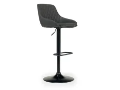 Mor Furniture Bentley Adjustable Height Round Pub Table In Black & 2 Eagle Barstools, Swivel