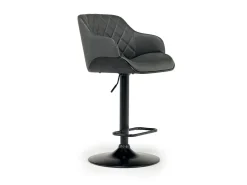 Mor Furniture Bentley Adjustable Height Round Pub Table In Black & 2 Eagle Barstools, Swivel