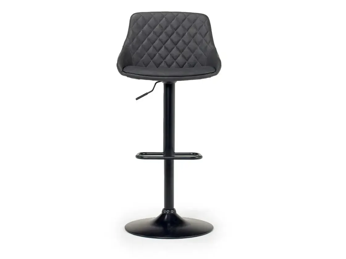 Mor Furniture Bentley Adjustable Height Round Pub Table In Black & 2 Eagle Barstools, Swivel
