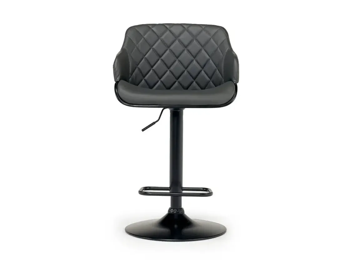 Mor Furniture Bentley Adjustable Height Round Pub Table In Black & 2 Eagle Barstools, Swivel
