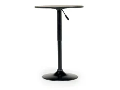 Mor Furniture Bentley Adjustable Height Round Pub Table In Black & 2 Eagle Barstools, Swivel