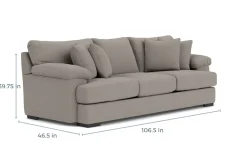 Mor Furniture Bermuda Large Sofa, Down - Custom Order