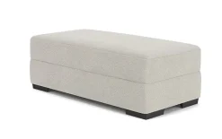 Mor Furniture Bermuda Storage Ottoman In Victory Sterling
