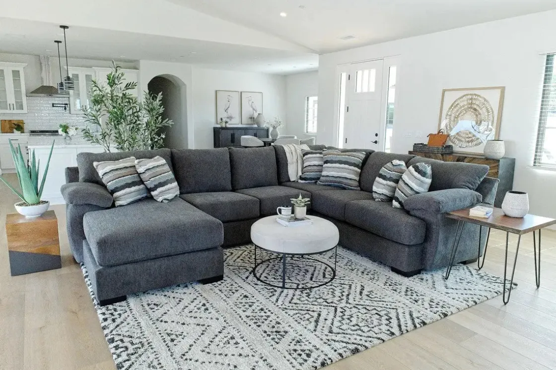 Mor Furniture Bermuda Tux Loveseat Chaise Sectional Ii In , Left Facing