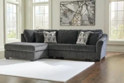 Mor Furniture Biddeford Sofa Chaise In Shadow, Left Facing