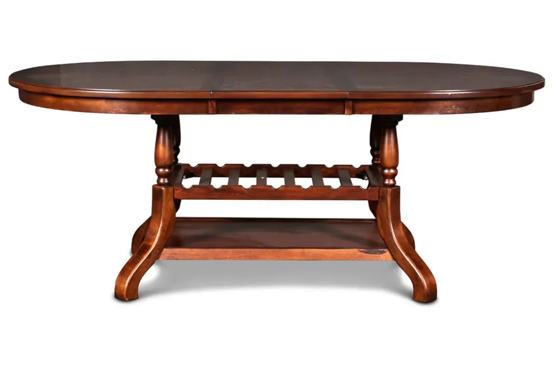 Mor Furniture Bixby Oval Dining Table & 4 Chairs In Espresso