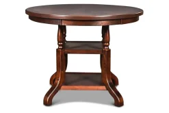 Mor Furniture Bixby Round Counter Height Dining Table & 4 Stools In Espresso