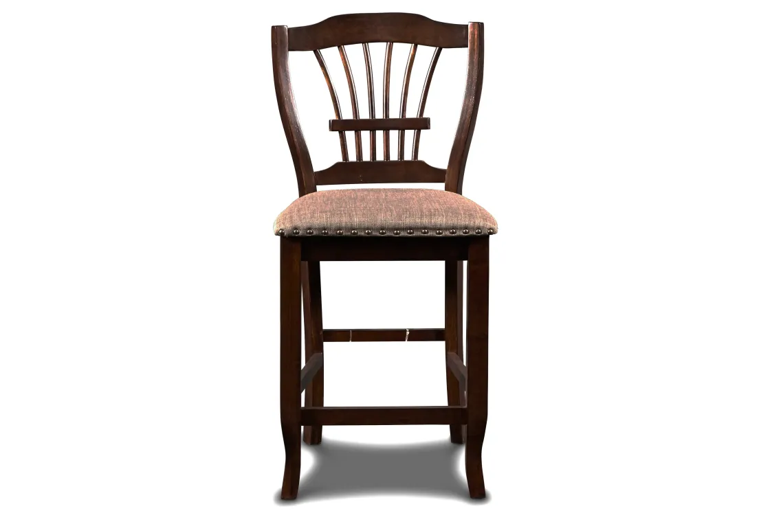 Mor Furniture Bixby Round Counter Height Dining Table & 4 Stools In Espresso