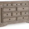 Mor Furniture Blairhurst Dresser In Light Grayish Brown
