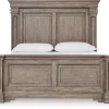 Mor Furniture Blairhurst Panel Bed In Light Grayish Brown, Queen