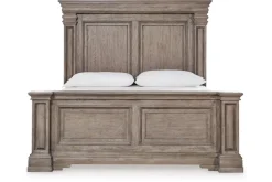 Mor Furniture Blairhurst Panel Bed In Light Grayish Brown, Queen