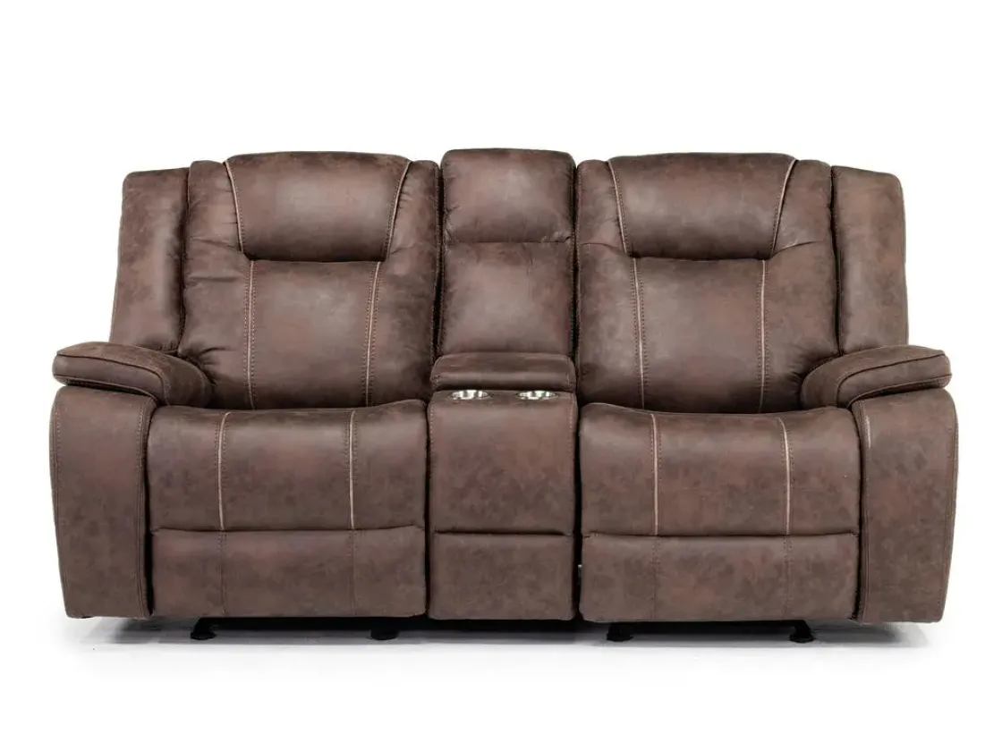 Mor Furniture Blake 2 Power Console Loveseat In