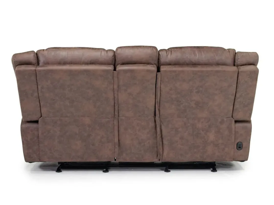 Mor Furniture Blake 2 Power Console Loveseat In